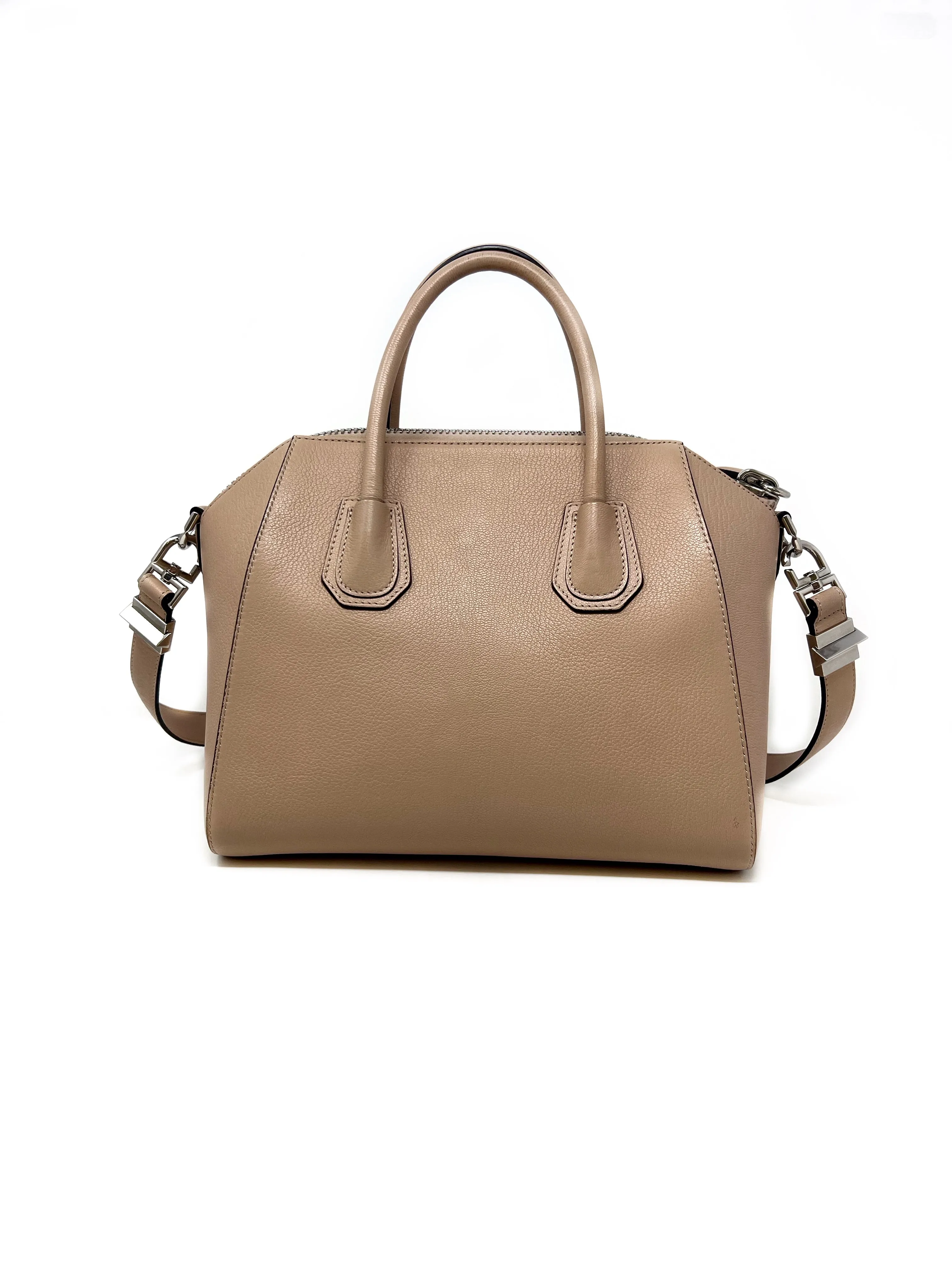 Givenchy Beige 'Antigona' SM Grained Leather W/Detachable Strap