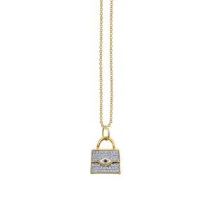 Gold & Diamond Handbag Charm