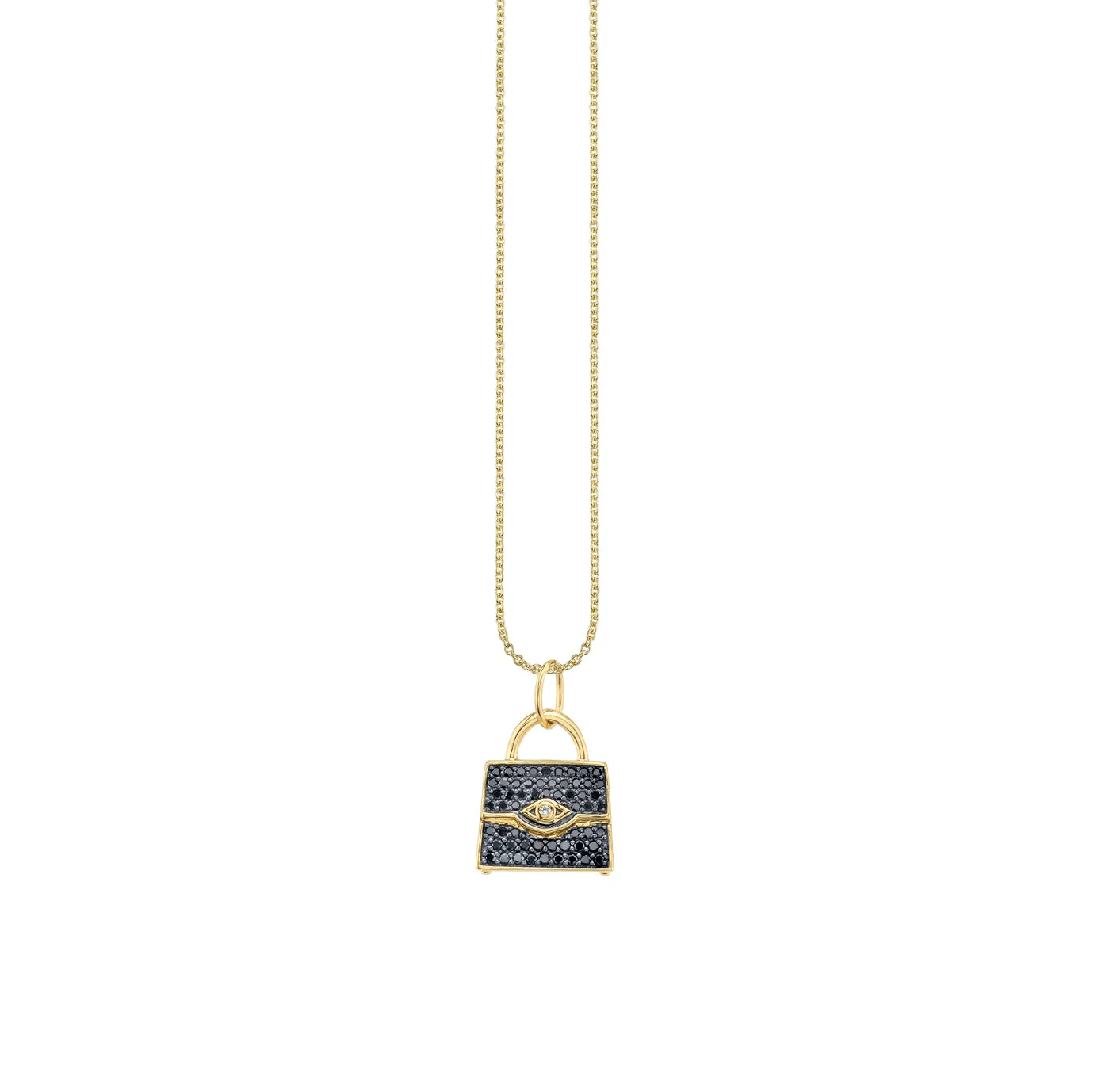Gold & Diamond Handbag Charm