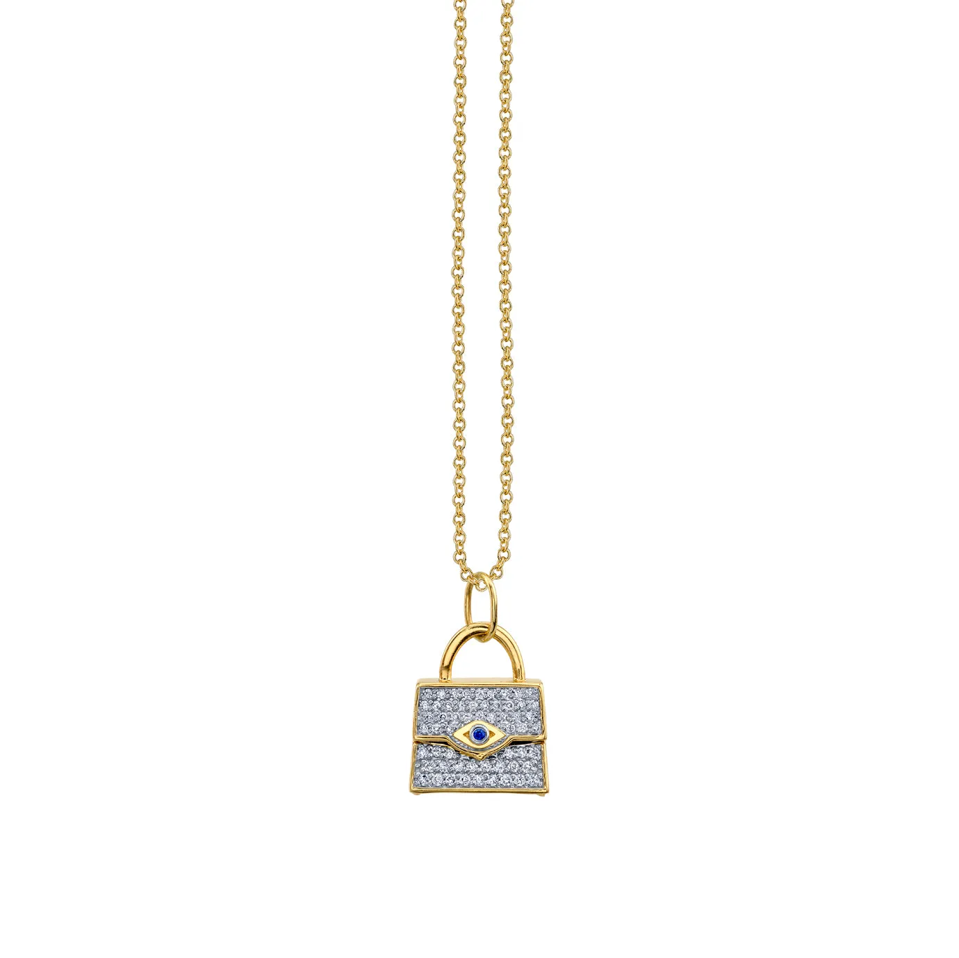 Gold & Diamond Handbag Charm