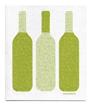 Green Wine Dishcloths