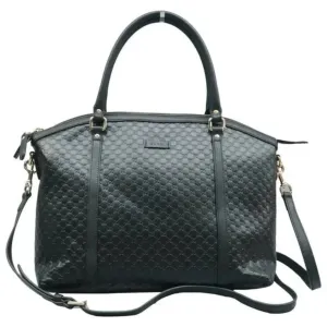 GUCCI Black Leather Satchel