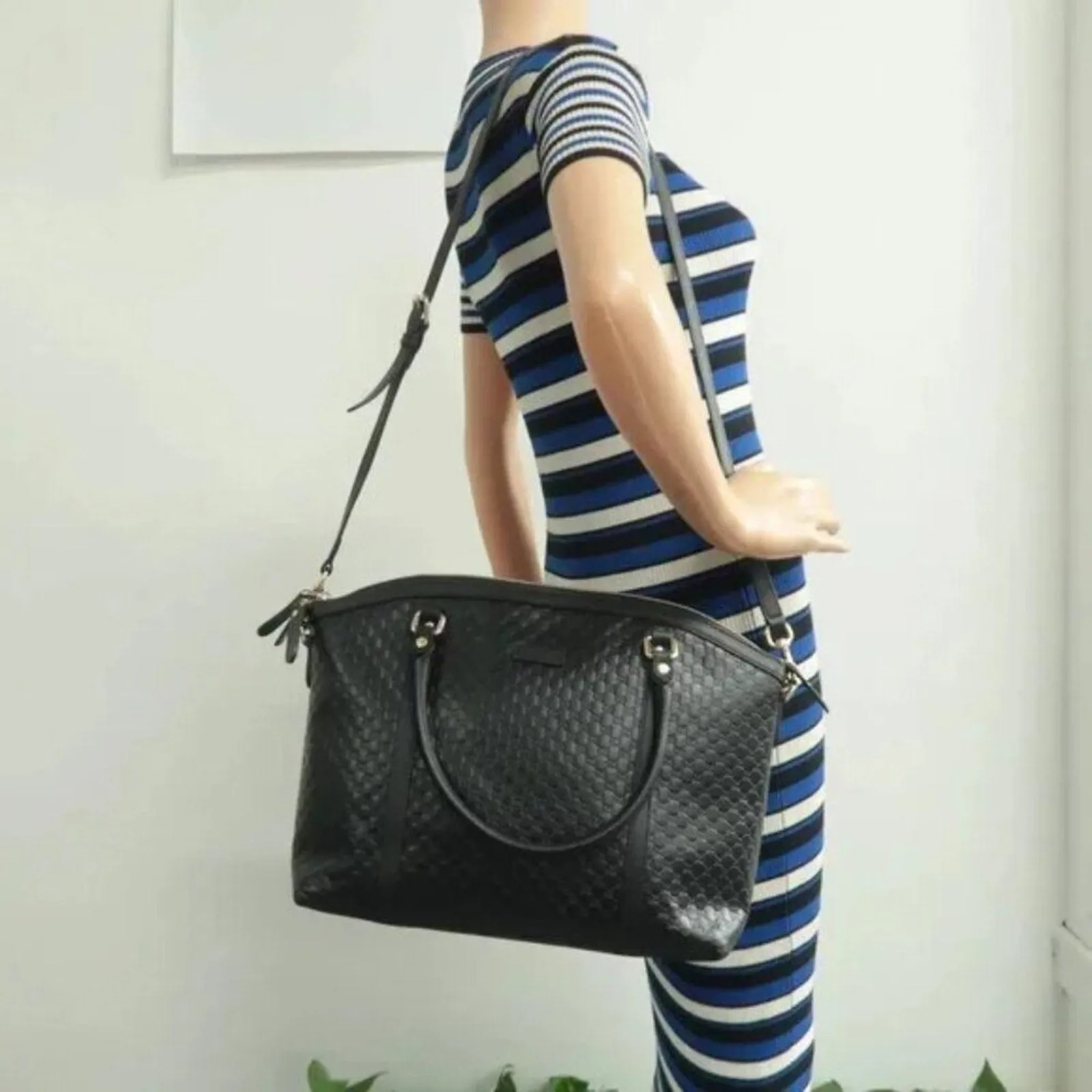GUCCI Black Leather Satchel