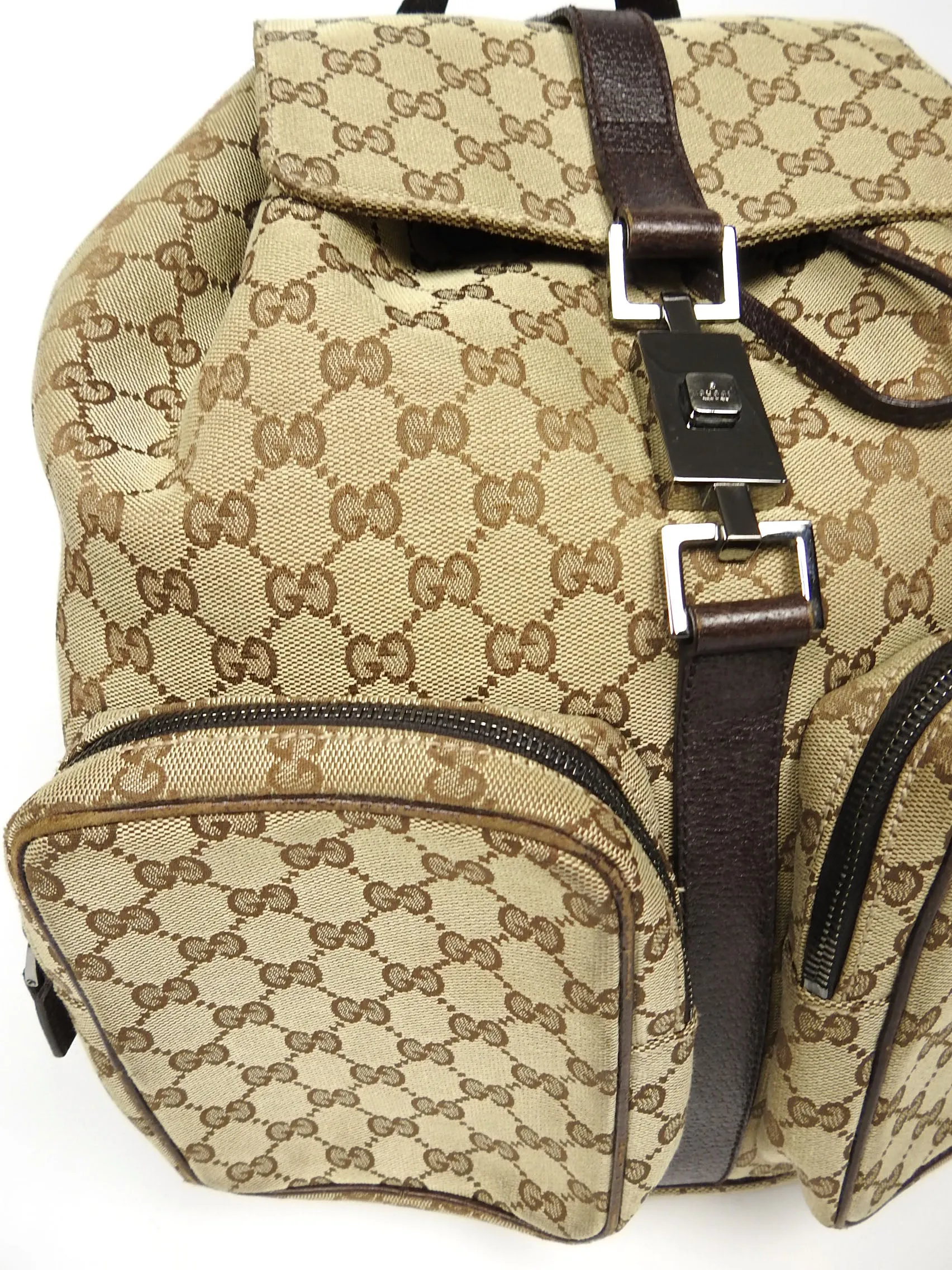 Gucci Canvas GG Jackie Backpack