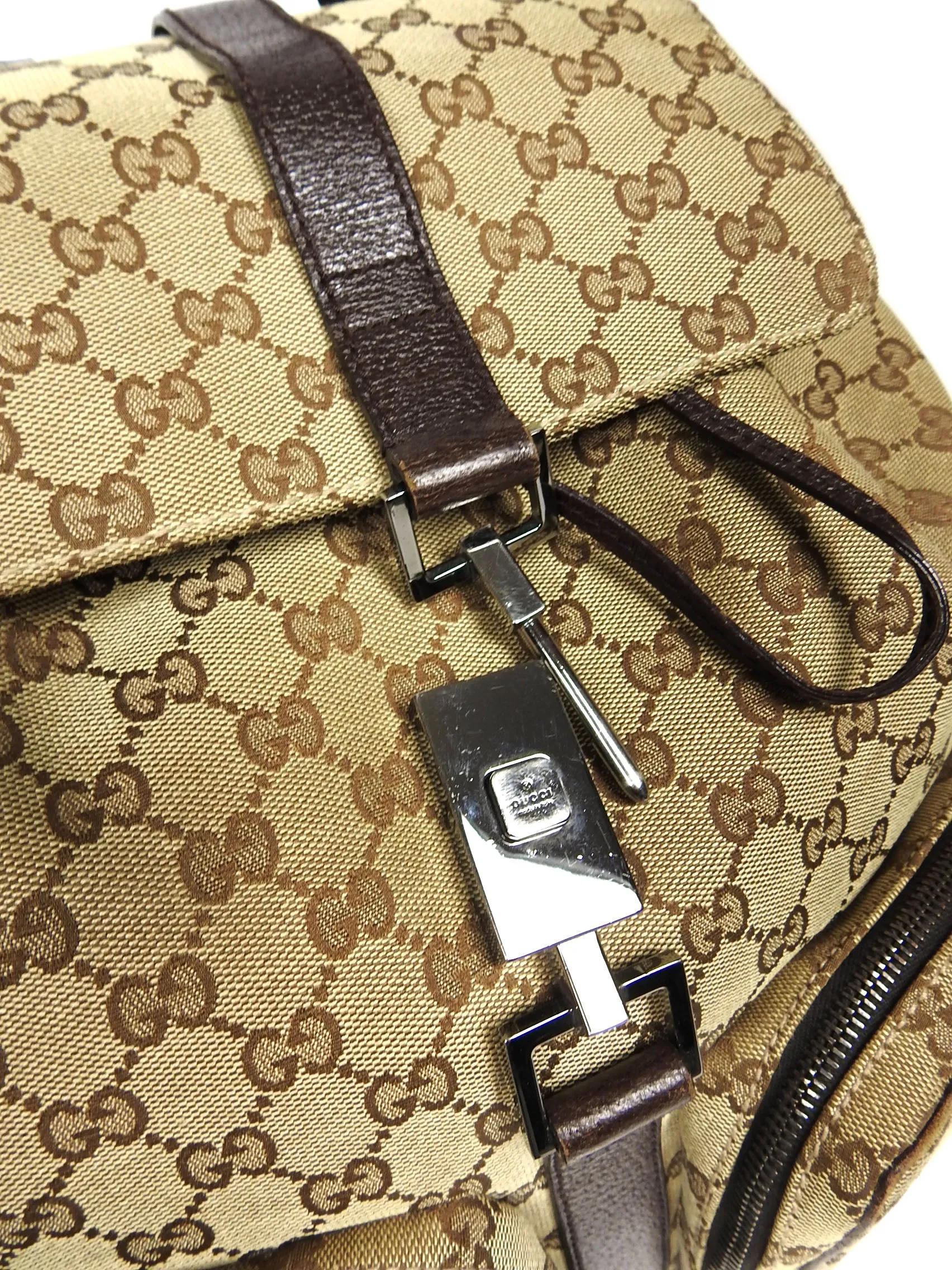 Gucci Canvas GG Jackie Backpack