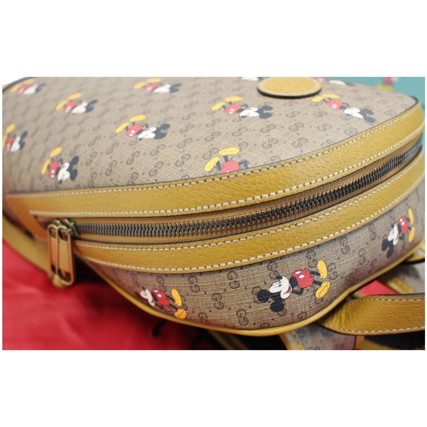 GUCCI Disney x GUCCI Small Supreme Backpack Bag Beige 552884