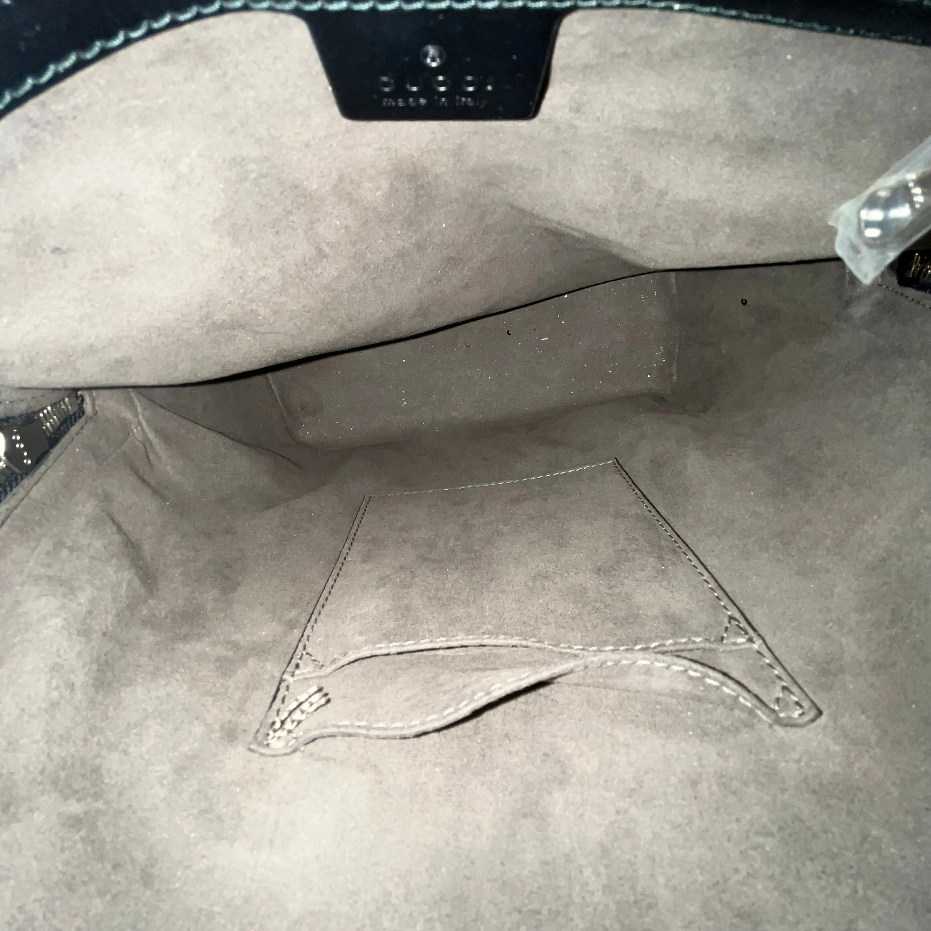 GUCCI Guccissima Signature Small Black Day Backpack