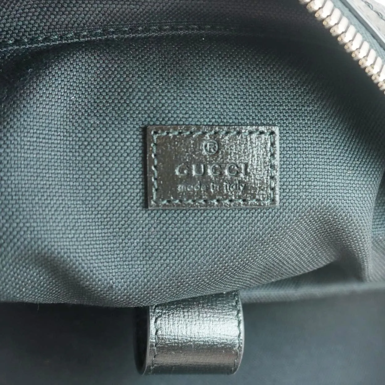GUCCI Interlocking G Medium Supreme Canvas Backpack Black 704017