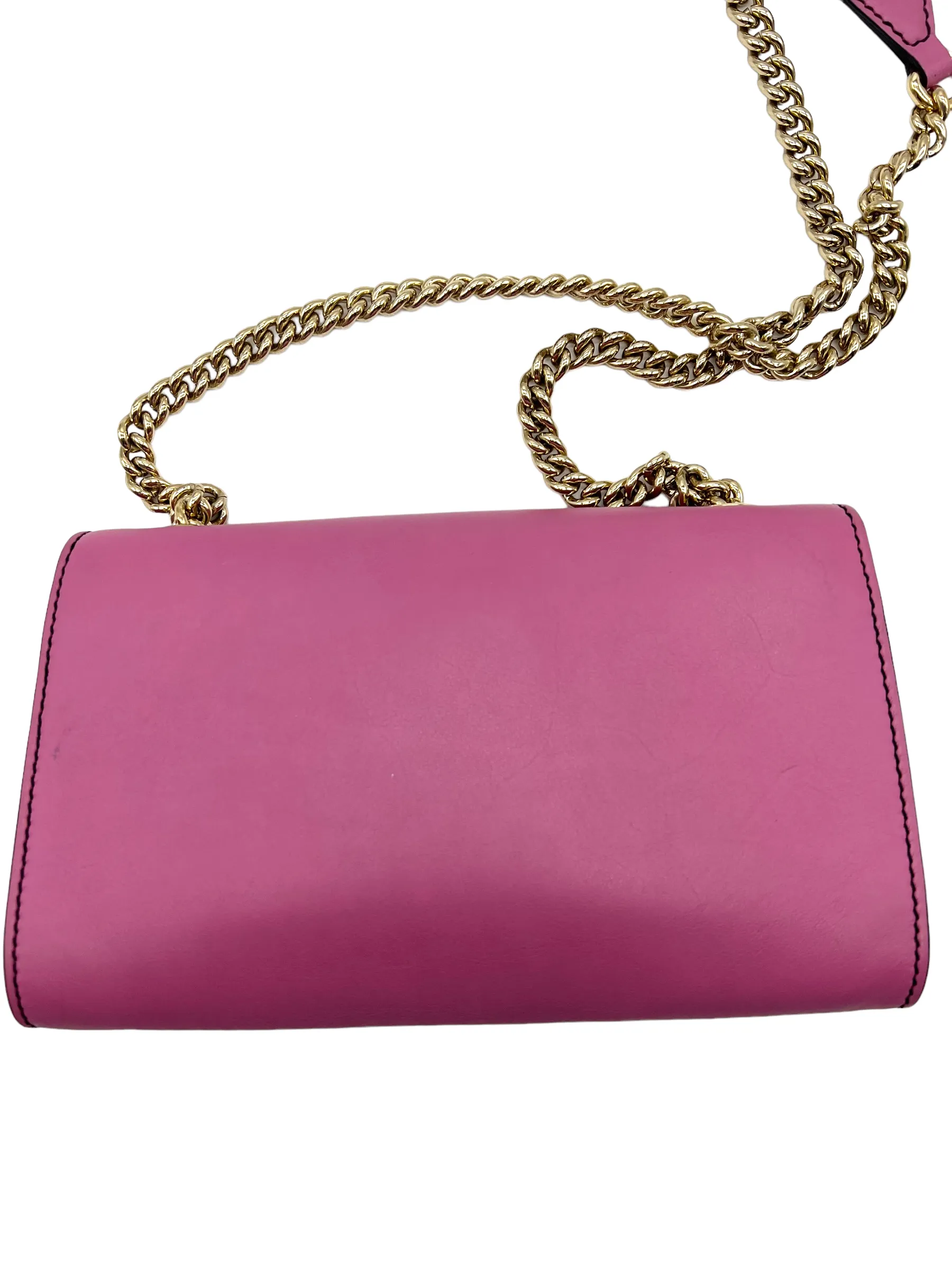 Gucci Rose Pink Leather Emily Handbag