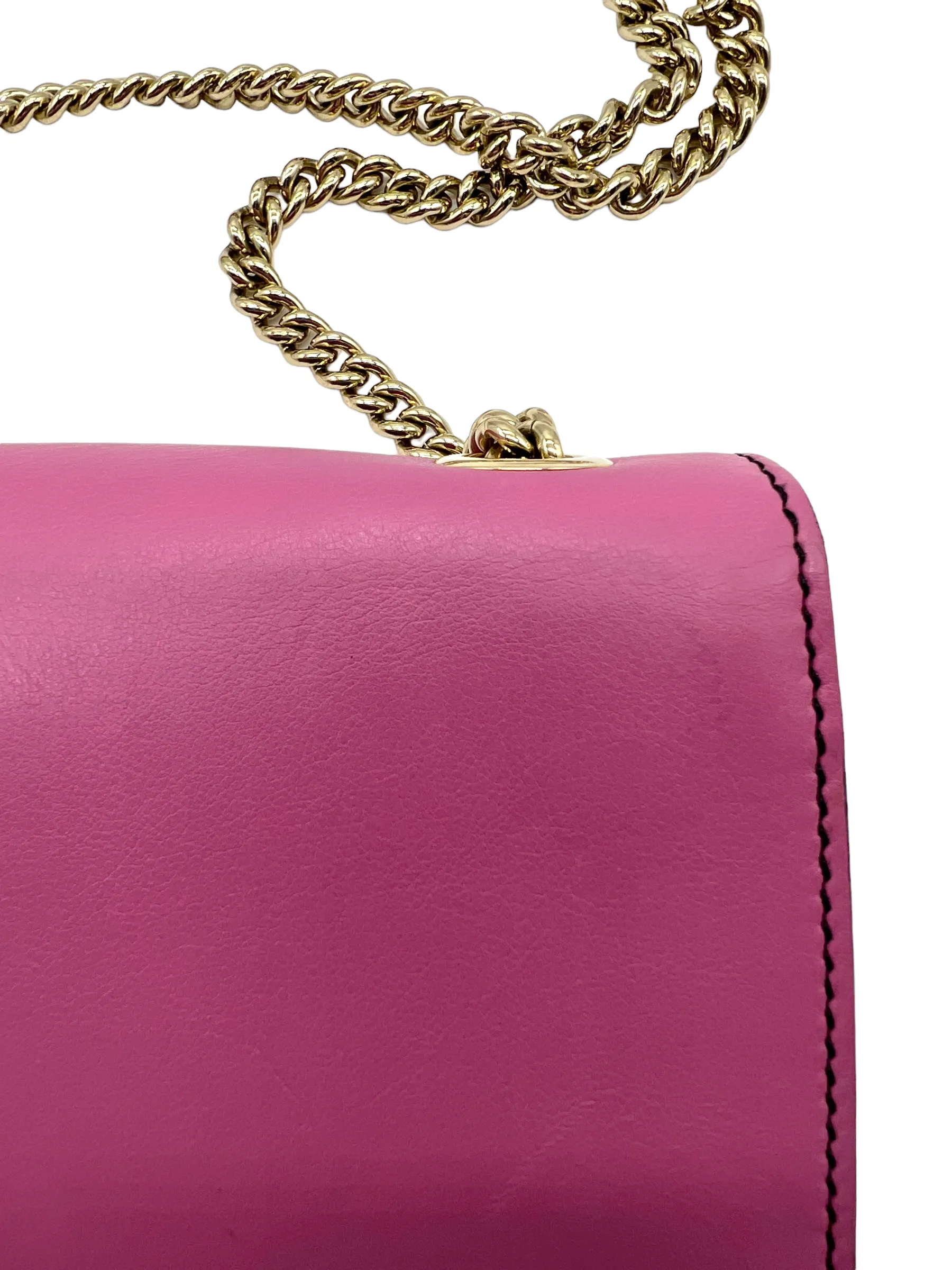 Gucci Rose Pink Leather Emily Handbag