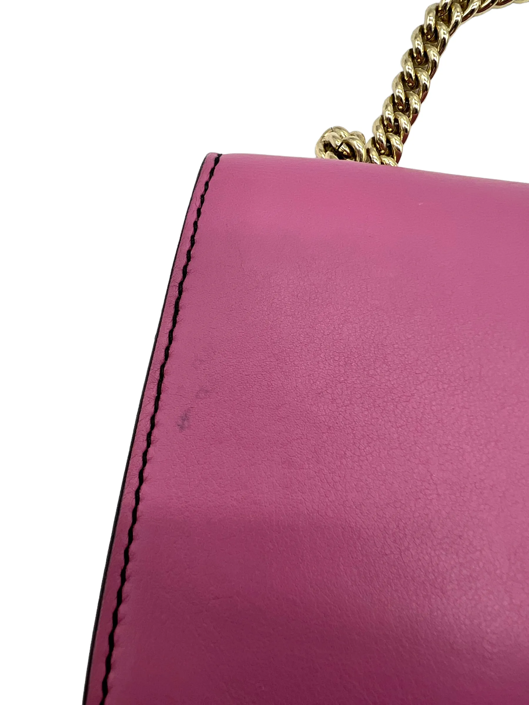 Gucci Rose Pink Leather Emily Handbag