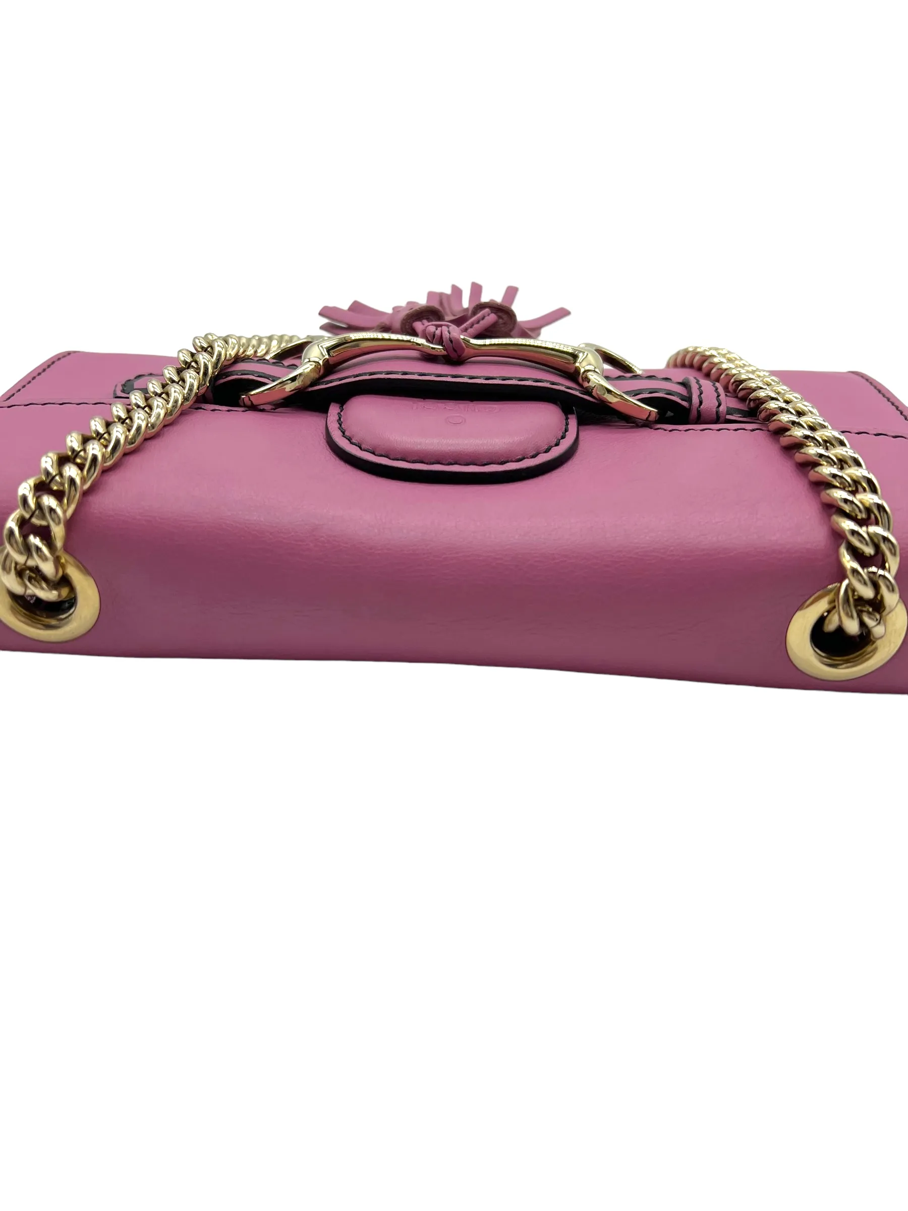 Gucci Rose Pink Leather Emily Handbag