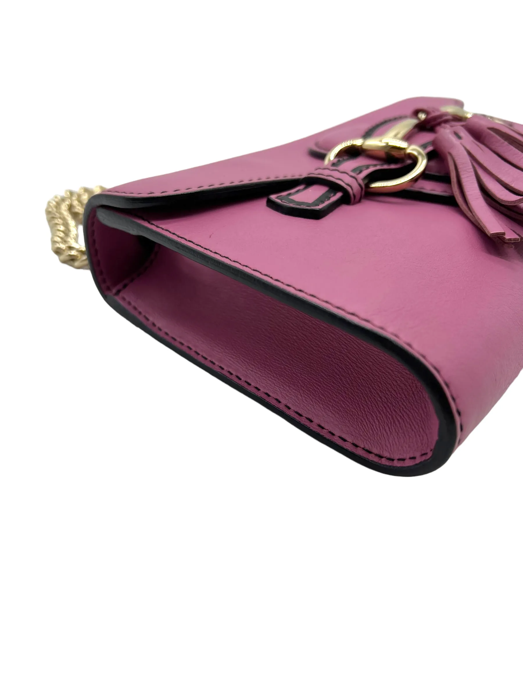 Gucci Rose Pink Leather Emily Handbag