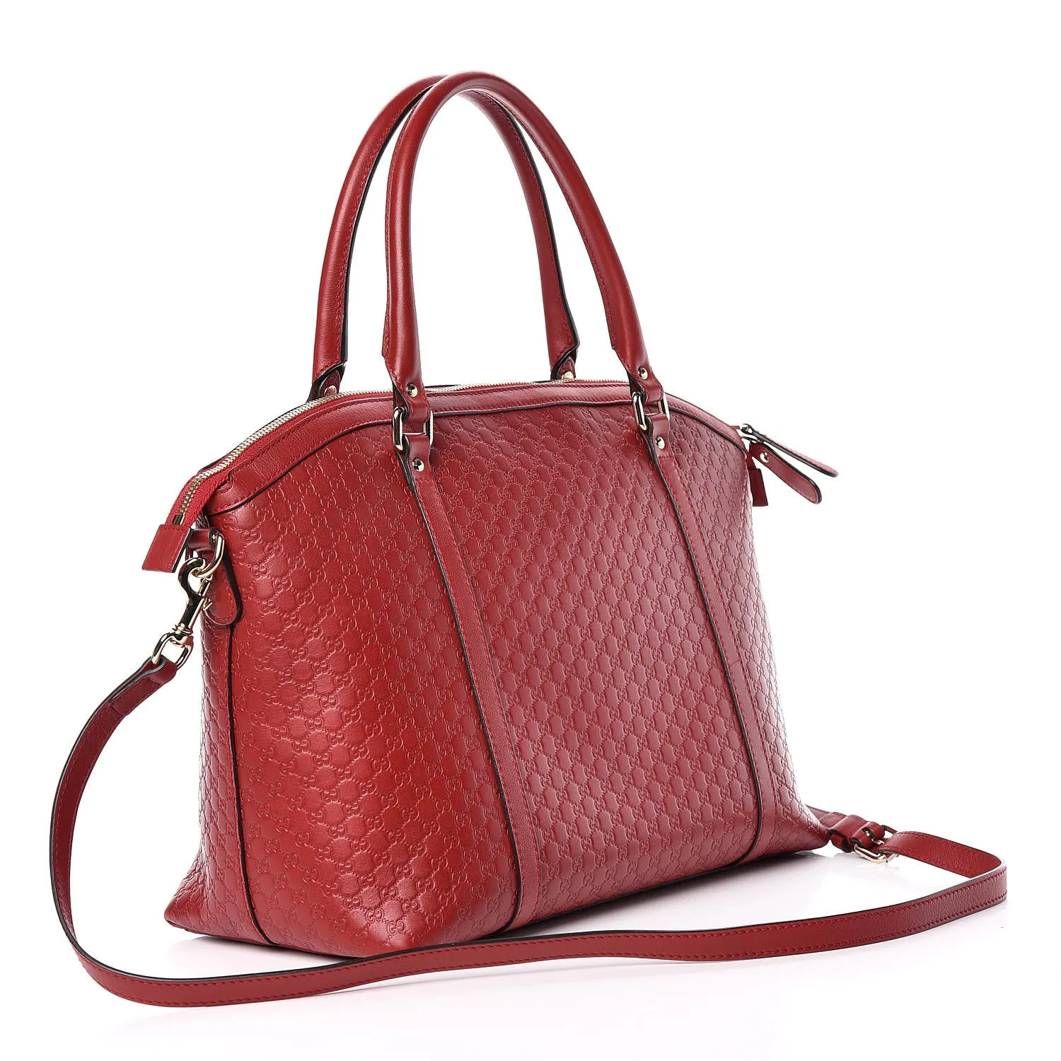 Gucci Soft Microguccissima Dome Satchel in Red