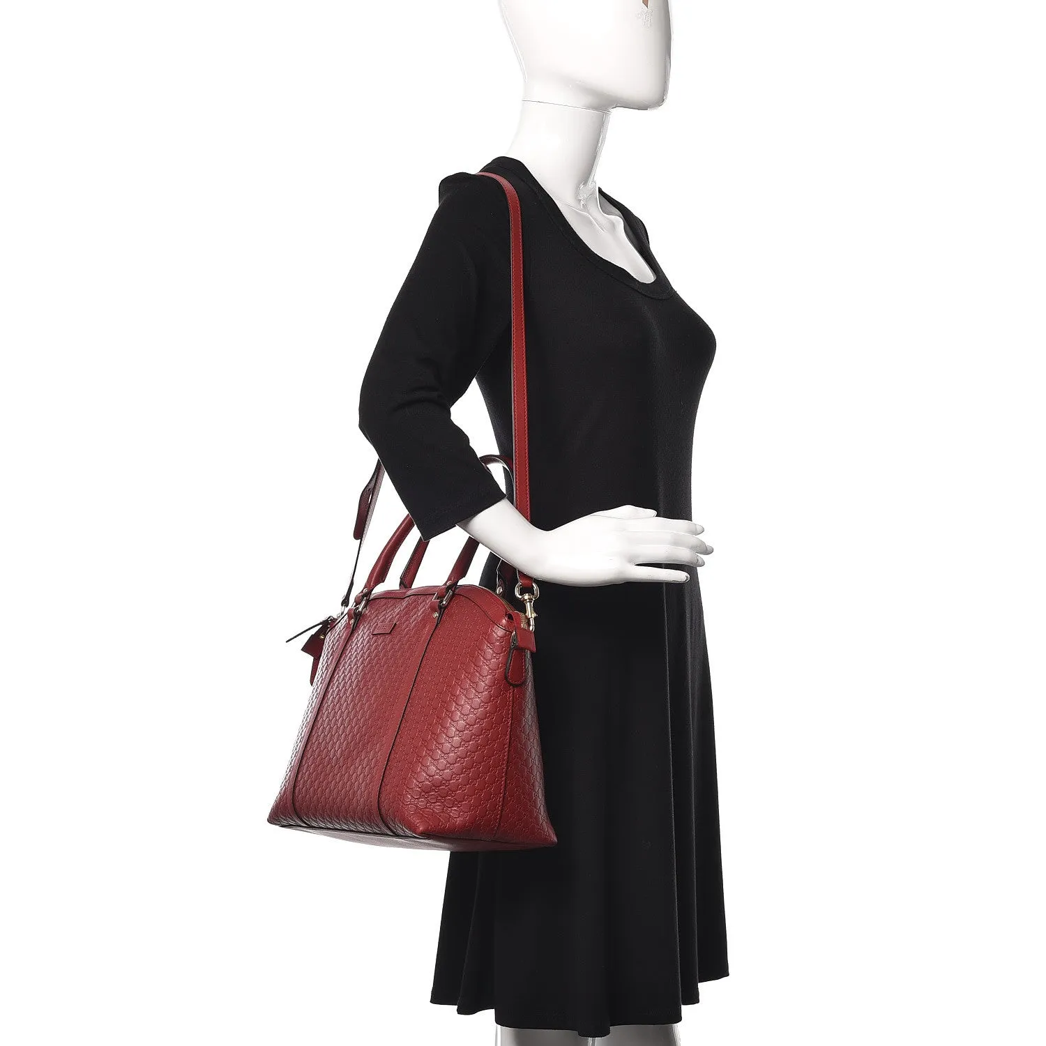 Gucci Soft Microguccissima Dome Satchel in Red
