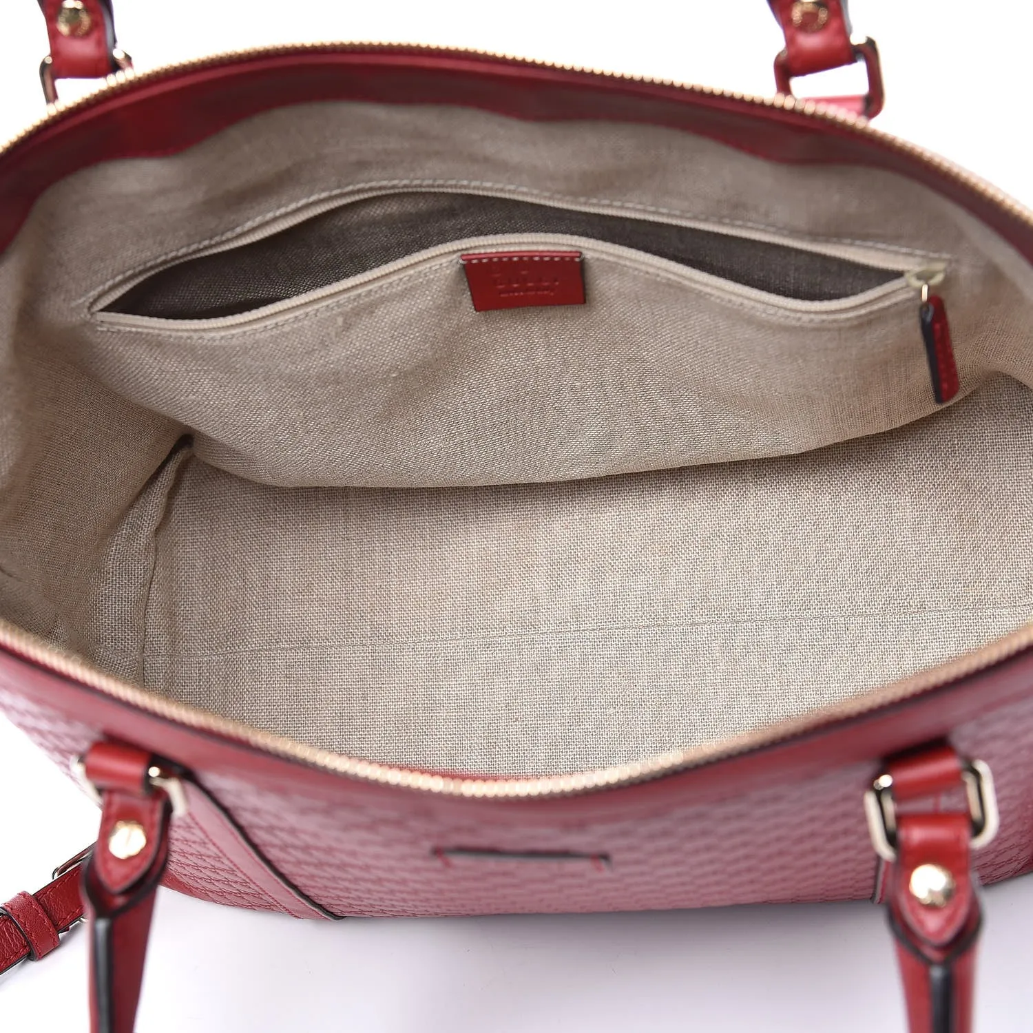 Gucci Soft Microguccissima Dome Satchel in Red