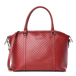 Gucci Soft Microguccissima Dome Satchel in Red