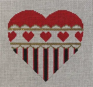 H-30 Red Heart with Hearts