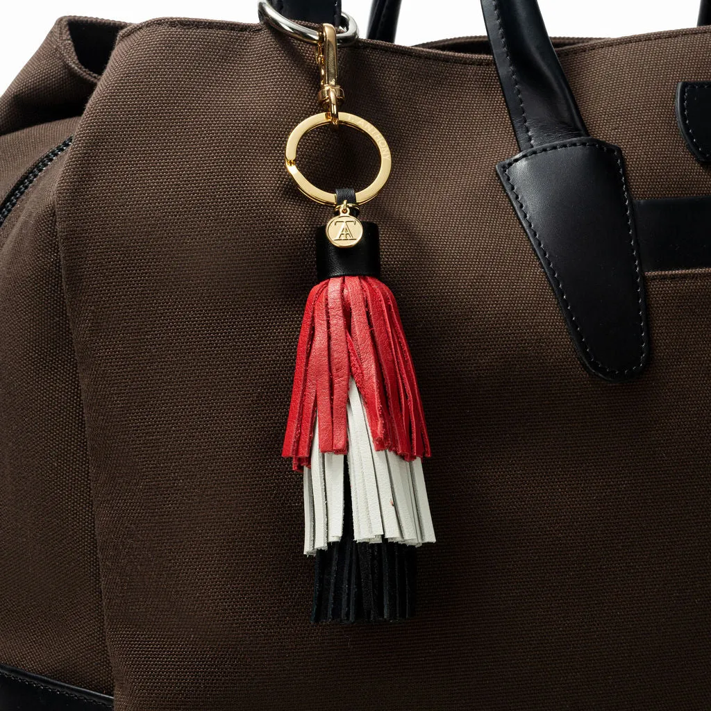HANDBAG TASSEL  3-TIERED COLOR