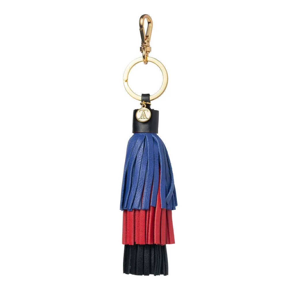 HANDBAG TASSEL  3-TIERED COLOR