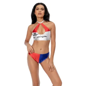 Harley Quinn / Harleen Quinzel Cosplay Costume Sexy Swimsuit Outfits Halloween Carnival Suit-cossky®
