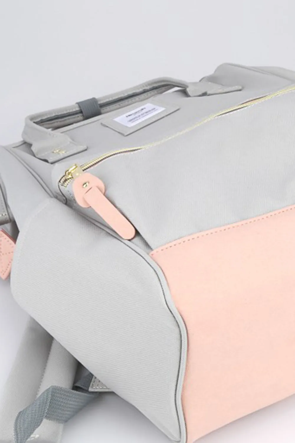 Hazel Blues® |  Himawari Contrast Waterproof Canvas Backpack Bag with Side Pockets