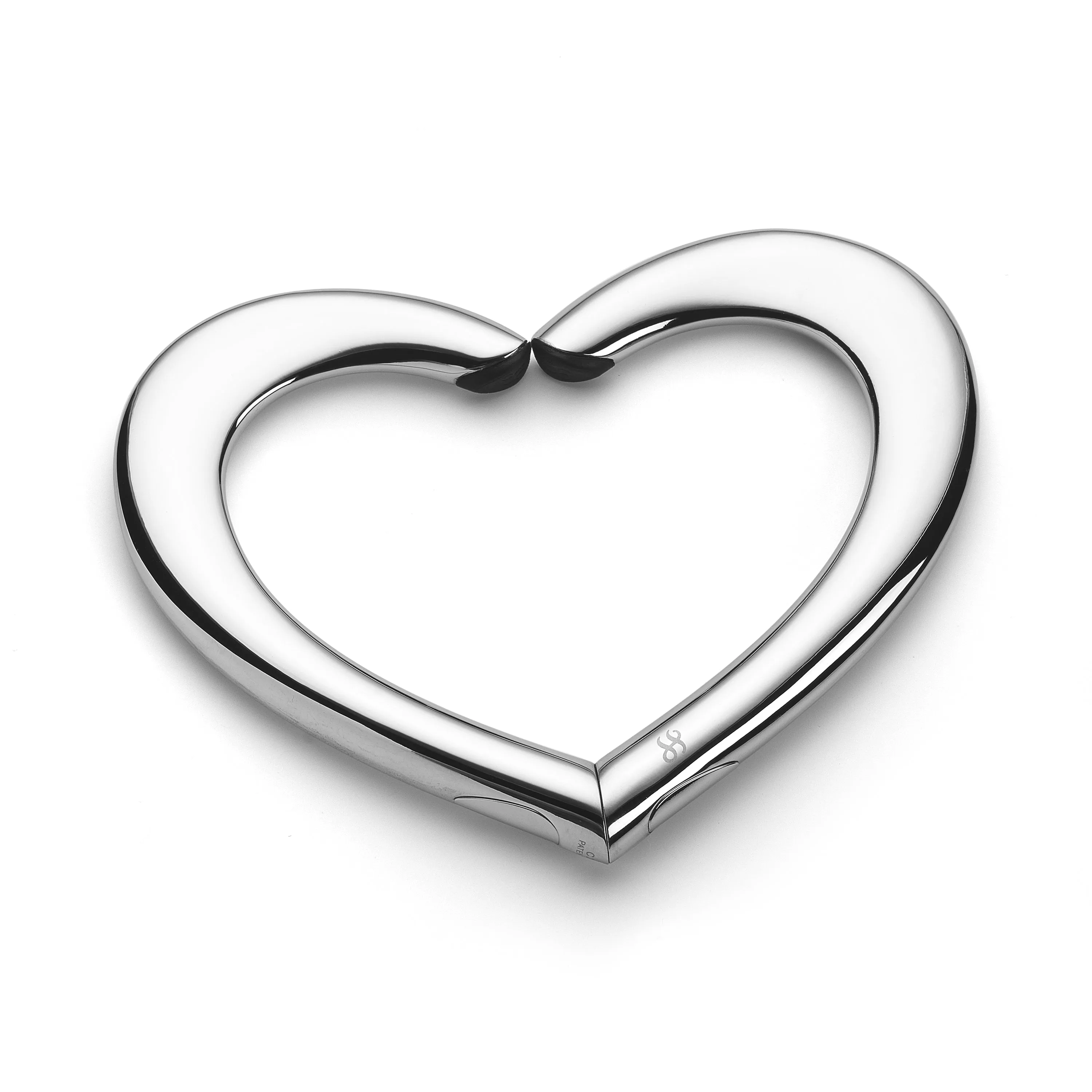 Heart - set of 3 purse hangers gold 22k, platinum  & black