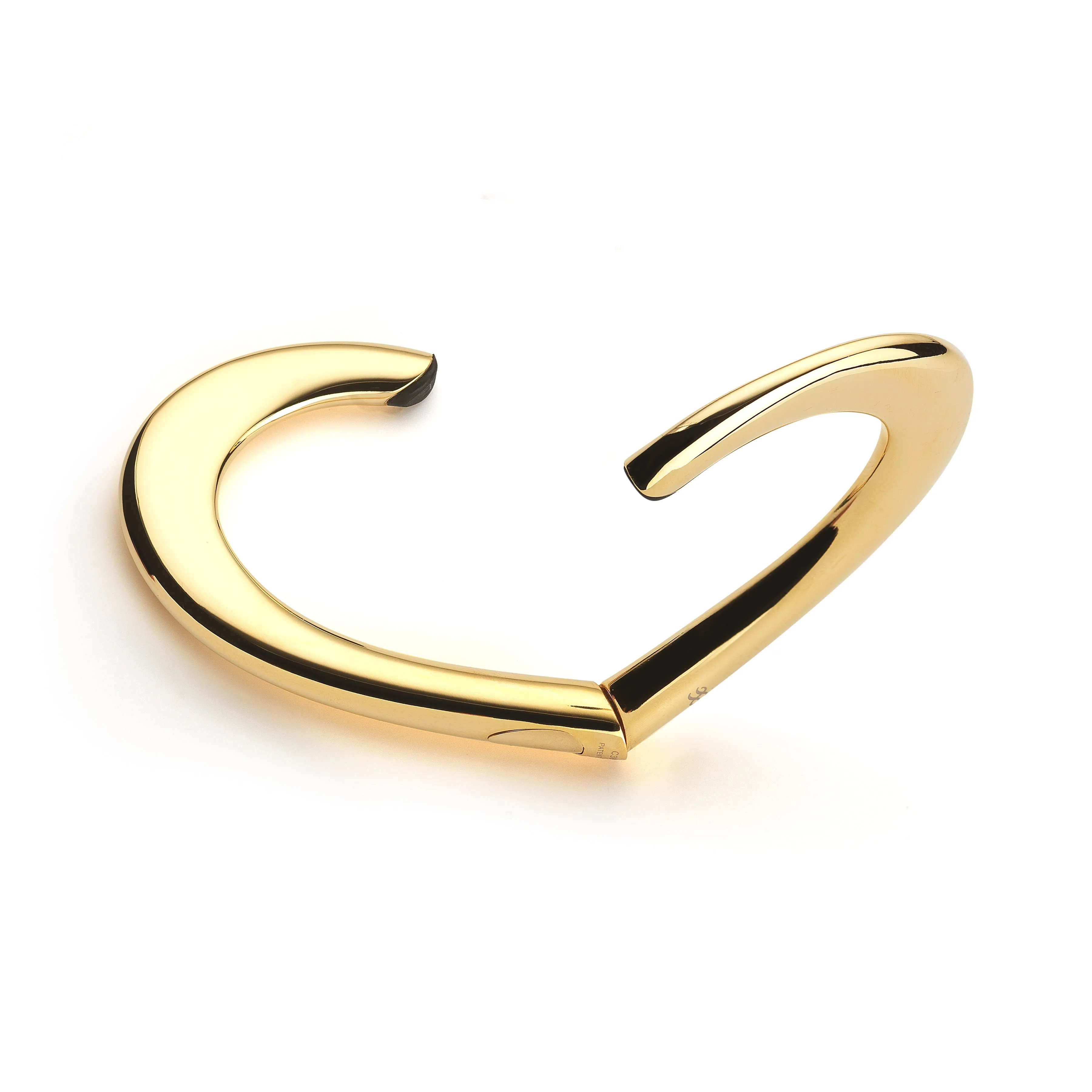Heart - set of 3 purse hangers gold 22k, platinum  & black