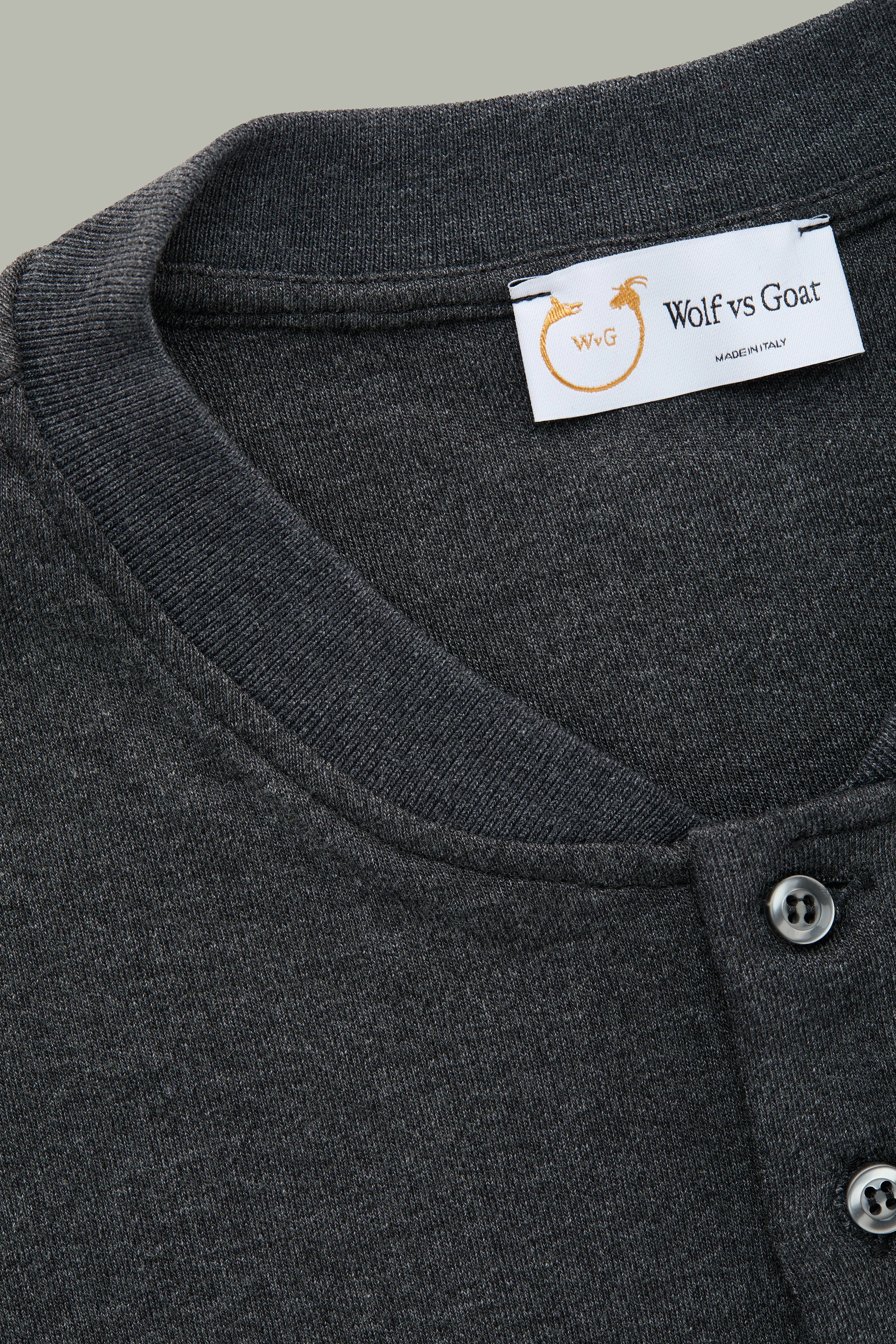 Henley Short Sleeve Bamboo Sorona Interlock Black