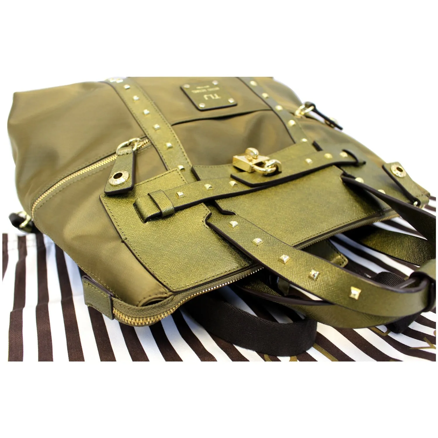 Henri Bendel Jetsetter Snake Convertible Backpack