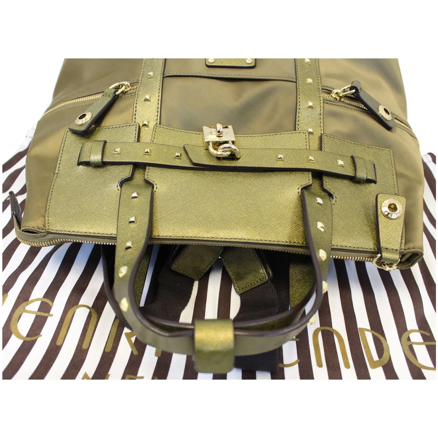 Henri Bendel Jetsetter Snake Convertible Backpack