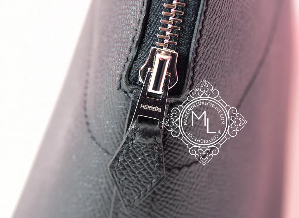 Hermes Noir Black Epsom Bolide 27 Handbag