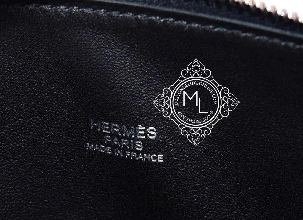 Hermes Noir Black Epsom Bolide 27 Handbag