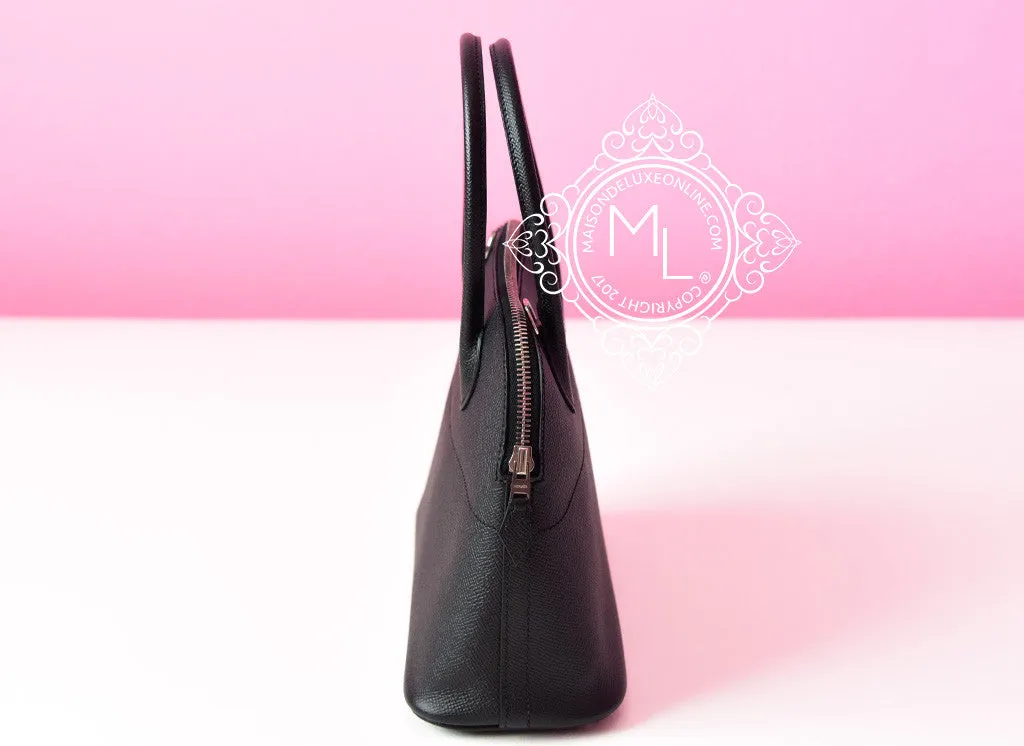 Hermes Noir Black Epsom Bolide 27 Handbag