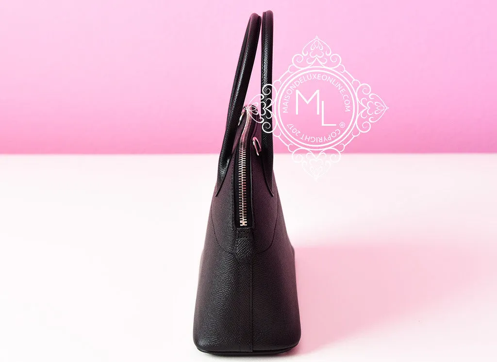 Hermes Noir Black Epsom Bolide 27 Handbag