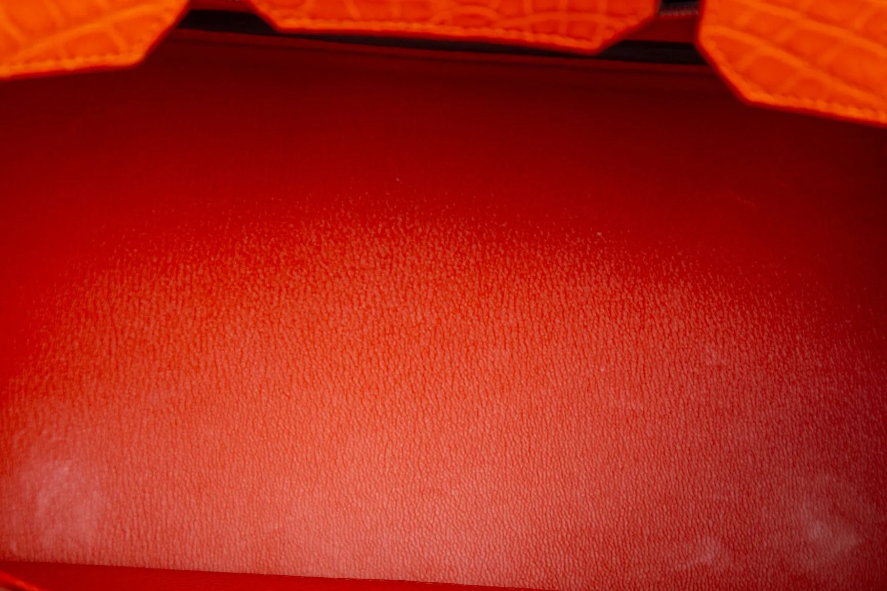 Hermès 2014 Orange Crocodile 35cm Birkin Handbag