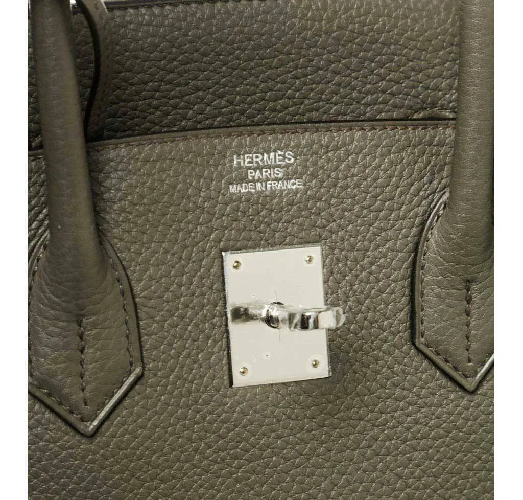 Hermès Birkin 35 Etain Bag PHW