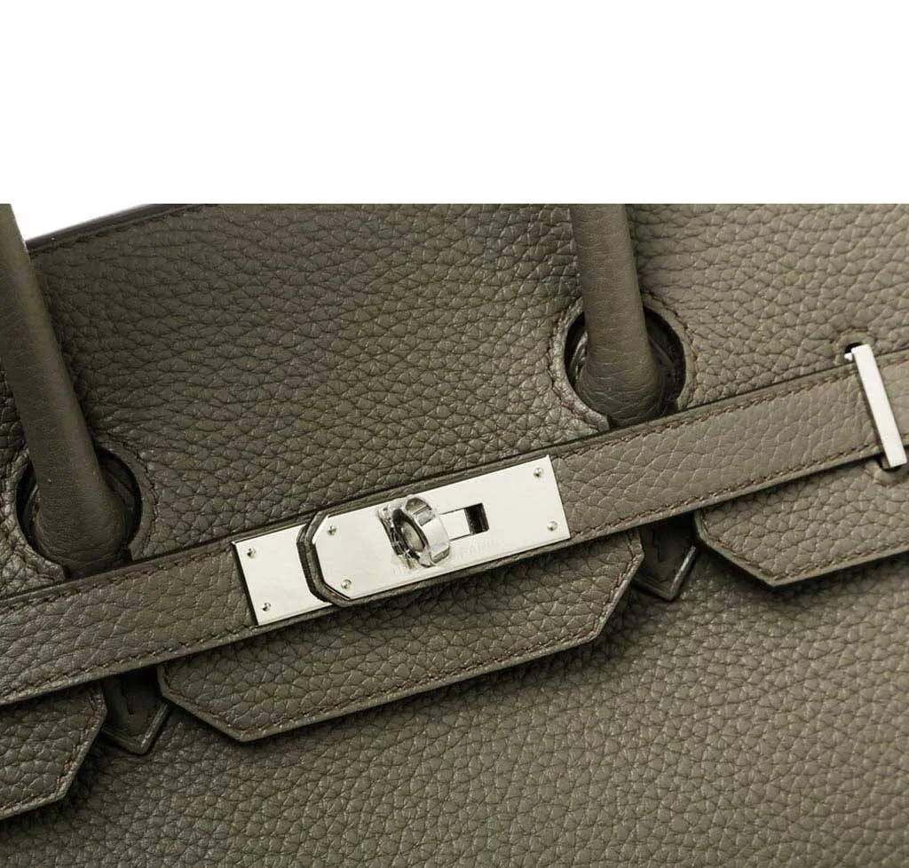 Hermès Birkin 35 Etain Bag PHW