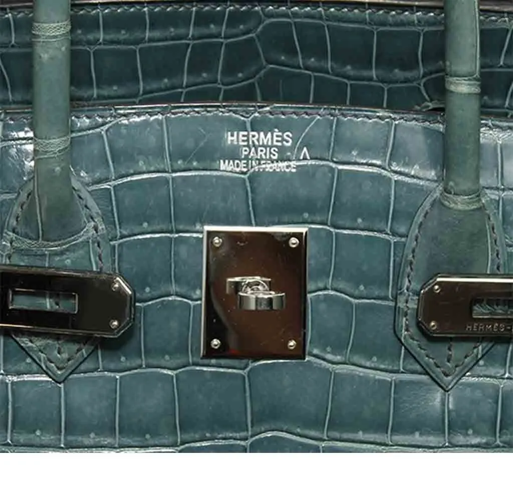 Hermès Birkin 35 Malachite Porosus Crocodile Bag PHW