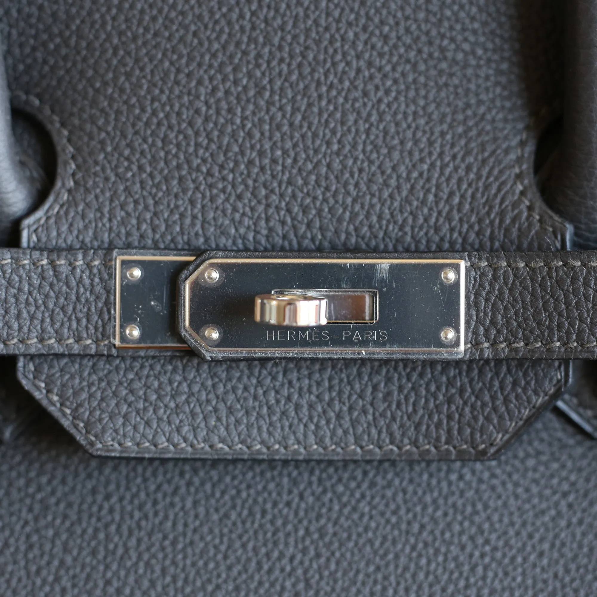 Hermès | Graphite Togo Birkin with Palladium Hardware | 35