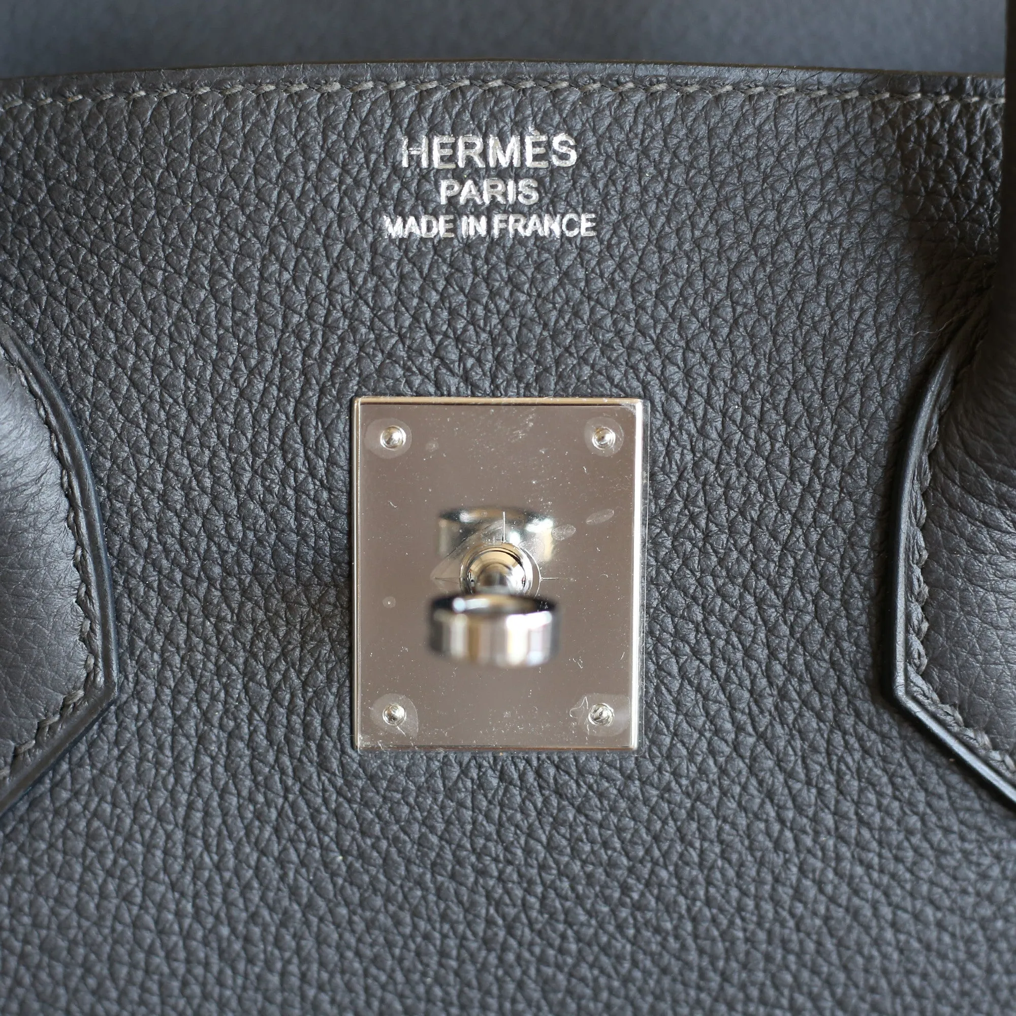 Hermès | Graphite Togo Birkin with Palladium Hardware | 35