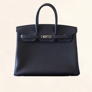 Hermès | Graphite Togo Birkin with Palladium Hardware | 35