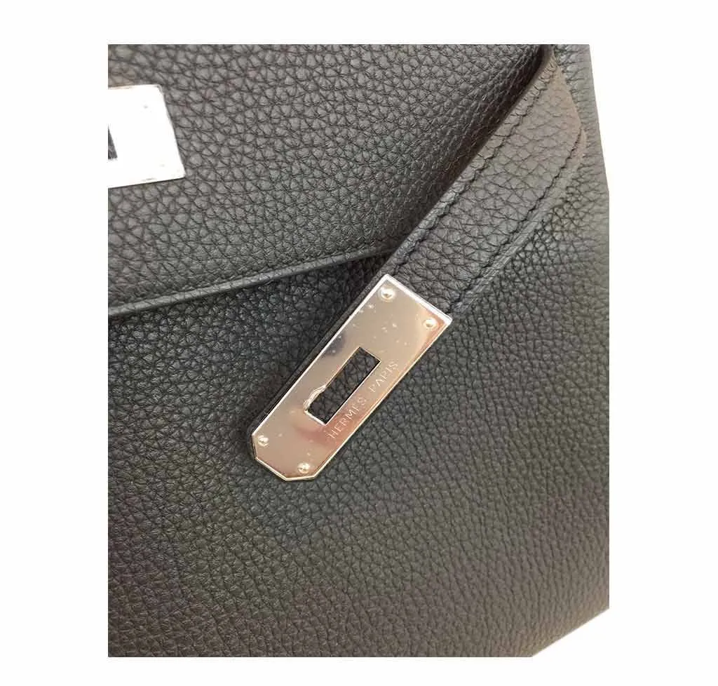 Hermès Kelly 28 Black Bag PHW