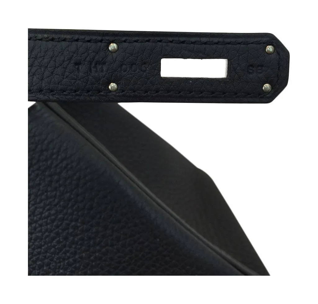 Hermès Kelly 28 Black Bag PHW