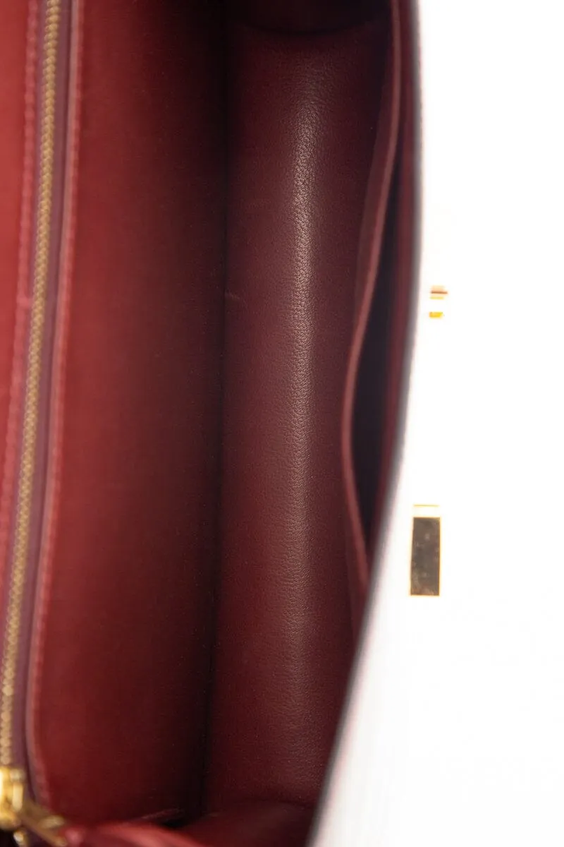 Hermès Shiny Niloticus Croc Constance 24 Bordeaux Handbag