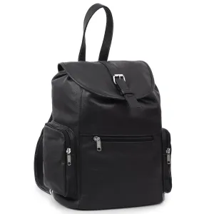 HL80510BLACK - Leather Backpack Handcrafted