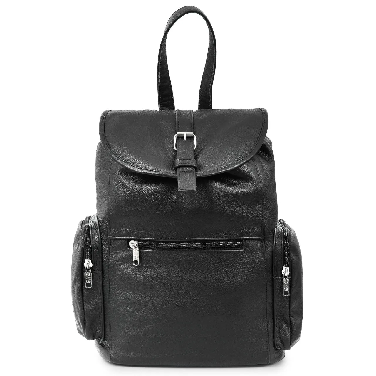 HL80510BLACK - Leather Backpack Handcrafted