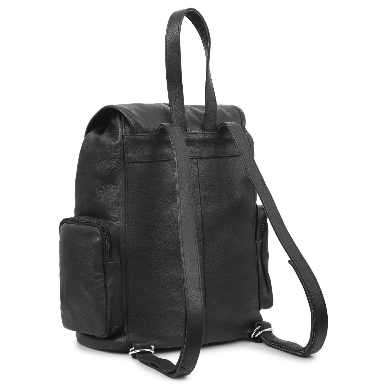 HL80510BLACK - Leather Backpack Handcrafted