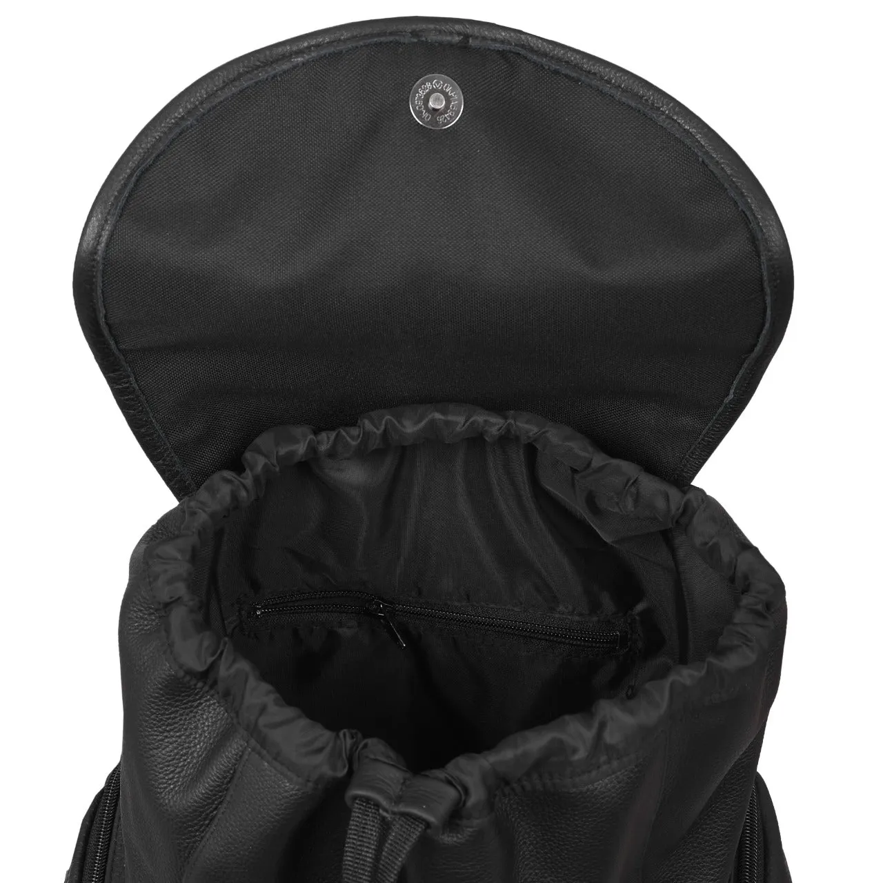 HL80510BLACK - Leather Backpack Handcrafted