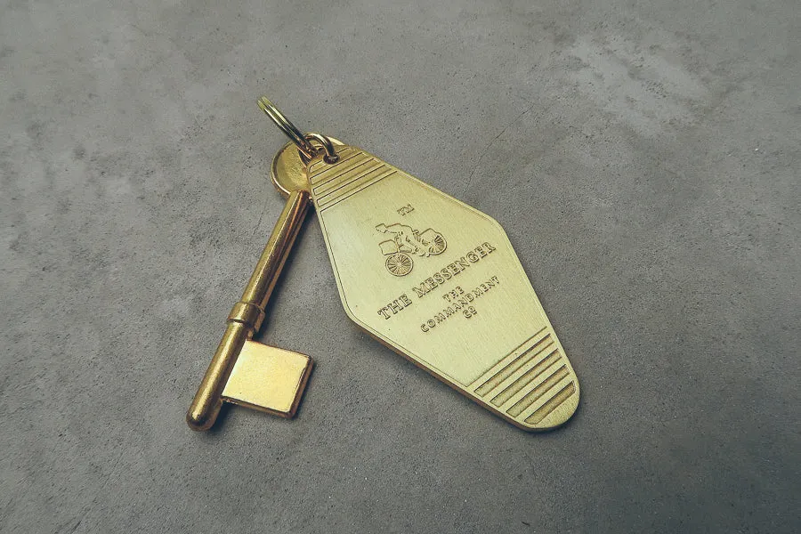 Hotel Brass Keychain